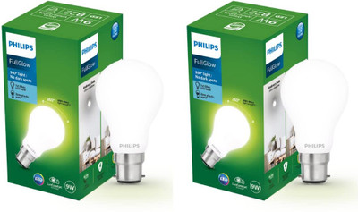 PHILIPS 9 W Standard B22 LED Bulb(Yellow, Pack of 2)