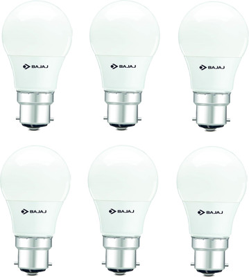 BAJAJ 3 W Basic Standard B22 LED Bulb(White, Pack of 6)