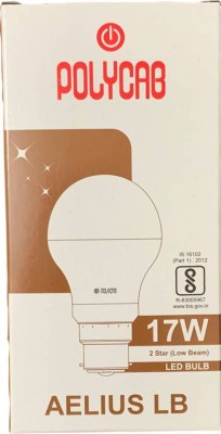 Polycab 17 W Standard B22 D LED Bulb(White)