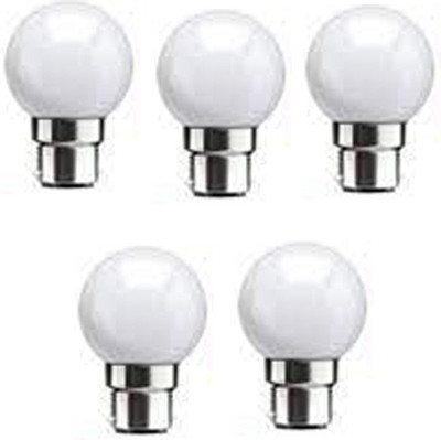 rino 0.5 W Basic Standard B22 LED Bulb(White, Pack of 5)