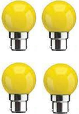 rino 0.5 W Standard B22 LED Bulb(Yellow, Pack of 4)