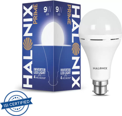 HALONIX 9 W Basic Round B22 LED Bulb(White)