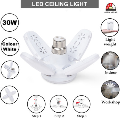 AVINDRA 30 W Basic Standard B22 LED Bulb(White)