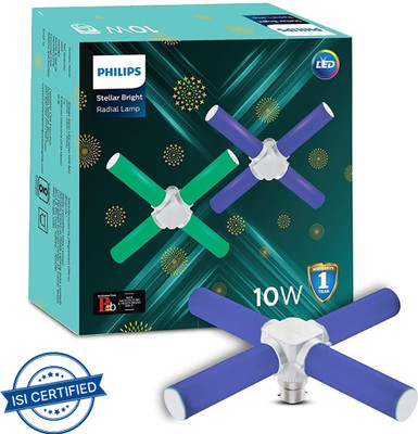 PHILIPS 10 W Basic Decorative B22 LED Bulb(Blue)