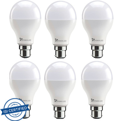 Syska 15 W Basic Standard B22 LED Bulb(White, Pack of 6)