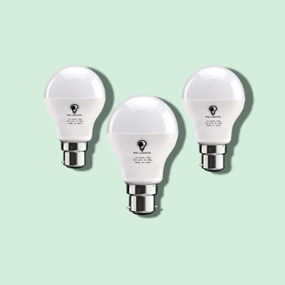 mg lights 5 W Basic Arbitrary B22 LED Bulb(White, Pack of 3)
