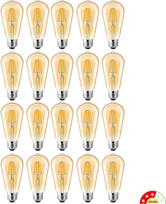 vibunt 4 W Basic Arbitrary E27 LED Bulb(Yellow, Pack of 20)