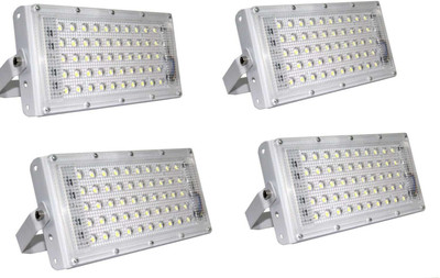 sunever 50 W Basic Standard B22 LED Bulb(White, Pack of 4)