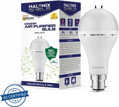 Halonix 9W Round B22 white Pack of 1 Ionizer air purifier led bulb(White)