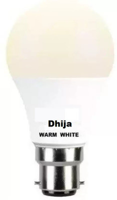 Dhija 10 W Basic Round B22 LED Bulb(Yellow)