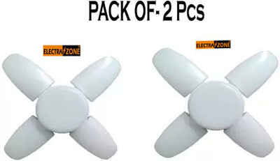spark world 28 W Basic Decorative B22 LED Bulb(White, Pack of 2)