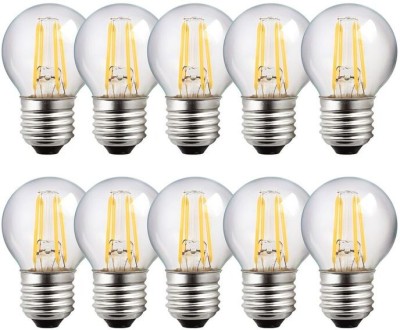 RAVISHA 4 W Round E27 LED Bulb(Yellow, White, Pack of 10)