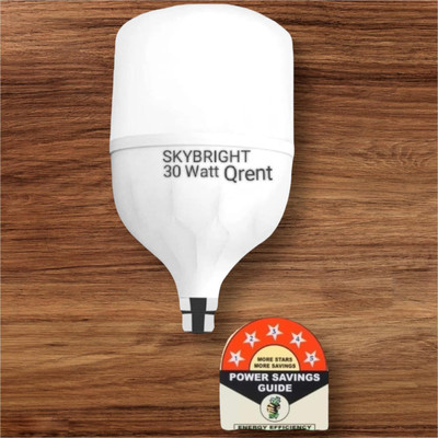 skybright 30 W Basic Round B22 LED Bulb(White)