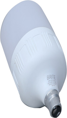 BRITE TRADERS 50 W Basic Round B22 LED Bulb(White)