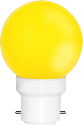 Fybros 0.5 W Basic Round B22 LED Bulb(Yellow)