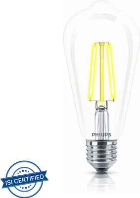 PHILIPS 4 W Basic Decorative E27 LED Bulb(Yellow)