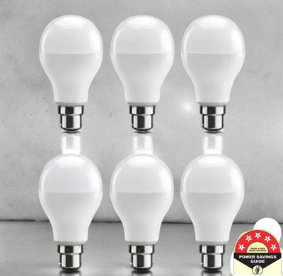 Dunagiri 9 W Basic Standard B22 D LED Bulb(White, Pack of 6)