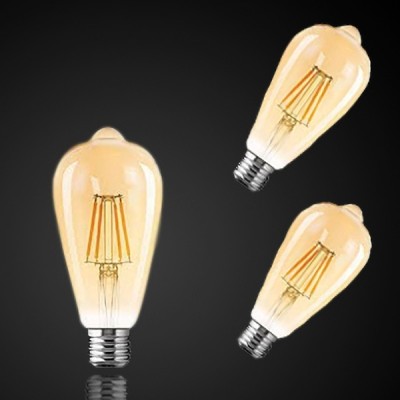 KINIS 4 W Decorative E27 Incandescent Bulb(Yellow, Pack of 3)