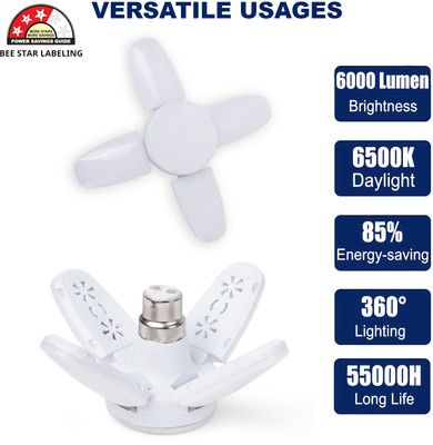 Glowing Night 30 W Basic Standard B22 LED Bulb(White)