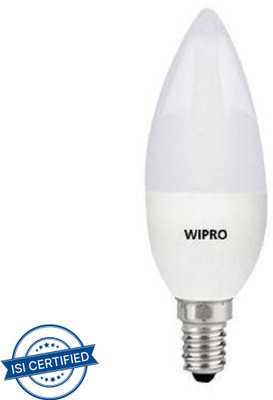 Wipro 3 W Basic Candle E14 LED Bulb(White)