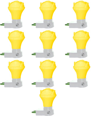 Imperial 0.5 W Eye Safety Compliance Decorative 2 Pin, Plug & Play LED Bulb(Yellow, Pack of 10)