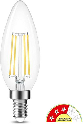 elon musk 4 W Basic Candle E14 LED Bulb(Yellow)