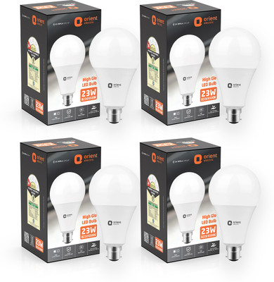 Orient Electric 23 W Basic Round B22 LED Bulb(White, Pack of 4)