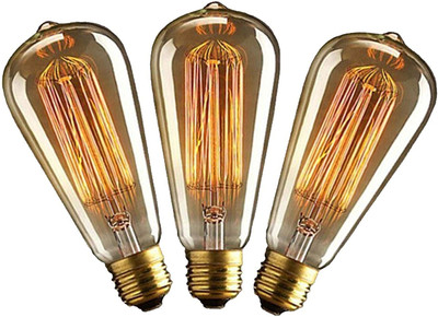 Adfresh 4 W Basic Capsule E27, E28 LED Bulb(Yellow, Pack of 3)