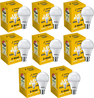 Jaquar 9 W Basic Standard B22 LED Bulb(White, Pack of 8)