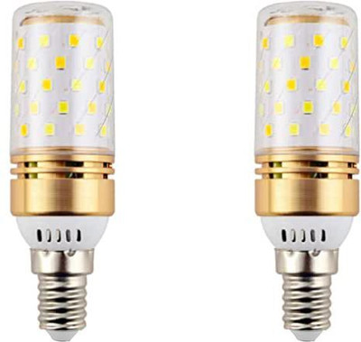Eve Hanger 12 W Basic Standard E14 LED Bulb(White, Yellow, Pack of 2)