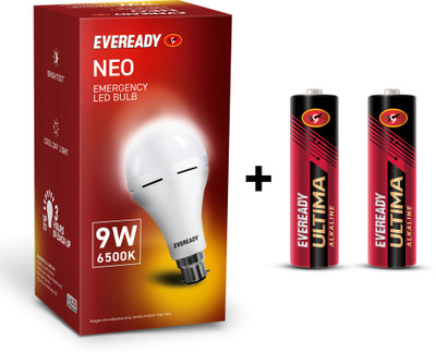 EVEREADY 9 W Inverter Standard B22 Inverter Bulb(White)