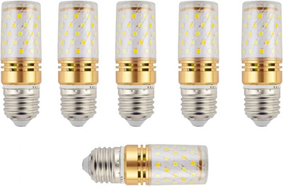 vibunt 12 W Basic Round E27 LED Bulb(Multicolor, White, Yellow, Pack of 6)