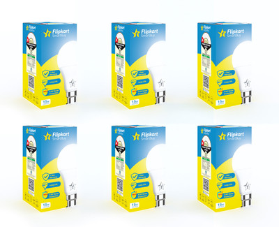 Flipkart SmartBuy 15 w Basic Round B22 LED Bulb(White, Pack of 6)