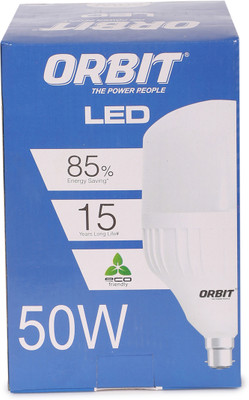 ORBIT LED 50 W Basic Round B22 LED Bulb(White, Pack of 4)