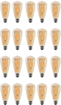 Eve Hanger 4 W Basic Arbitrary E27 LED Bulb(Yellow, Pack of 20)