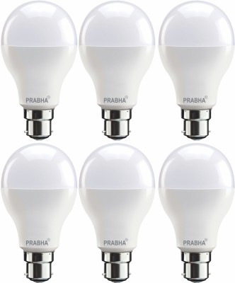 PRABHA 7 W Round B22 Basic LED Bulb(White, Pack of 6)