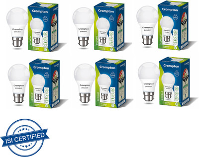 Crompton 5 W Basic Standard B22 LED Bulb(White, Pack of 6)