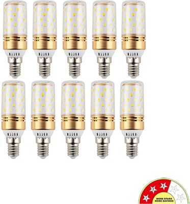 vibunt 12 W Round E14 Multi Watt LED Bulb(Multicolor, White, Yellow, Pack of 10)