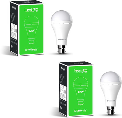 Gold Medal 12 W Basic Standard B22 Inverter Bulb(White, Pack of 2)