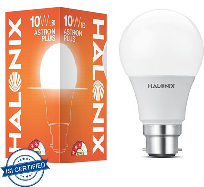 HALONIX 10 W Basic Round B22 LED Bulb(White)