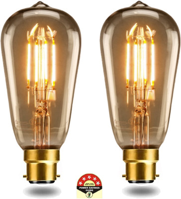 Hybrix 4 W Basic Decorative B22 LED Bulb(Gold, Pack of 2)