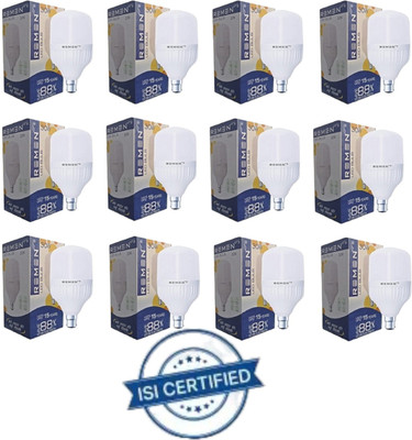 REMEN 30 W Basic Standard B22 LED Bulb(White, Pack of 12)