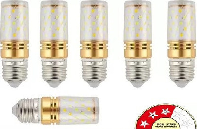 SHBK 12 W Basic Standard E27 LED Bulb(White, Yellow, Multicolor, Pack of 6)