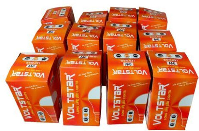 Voltstar 9 W Basic Standard B22 D LED Bulb(White, Pack of 4)