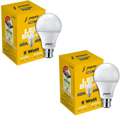 Jaquar 9 W Basic Standard B22 LED Bulb(White, Pack of 2)