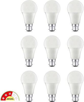 Eve Hanger 9 W Basic Arbitrary B22 LED Bulb(White, Pack of 9)