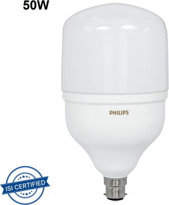 PHILIPS 50 W Basic Round B22 LED Bulb(White)