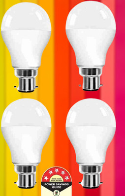 Dunagiri 9 W Basic Round B22 D LED Bulb(White, Pack of 4)