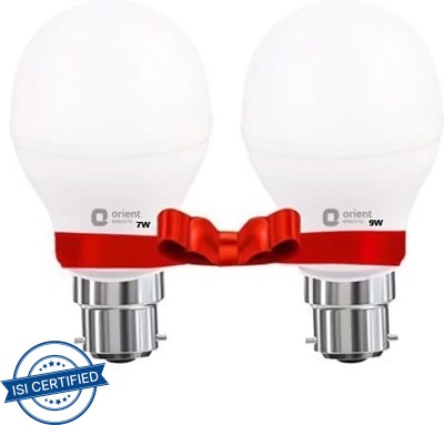 ORIENT 7 W, 9 W Standard B22 LED Bulb(White, Pack of 2)