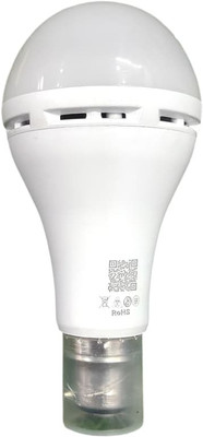 EDW in 9 W Inverter Round Inverter Bulb(White)